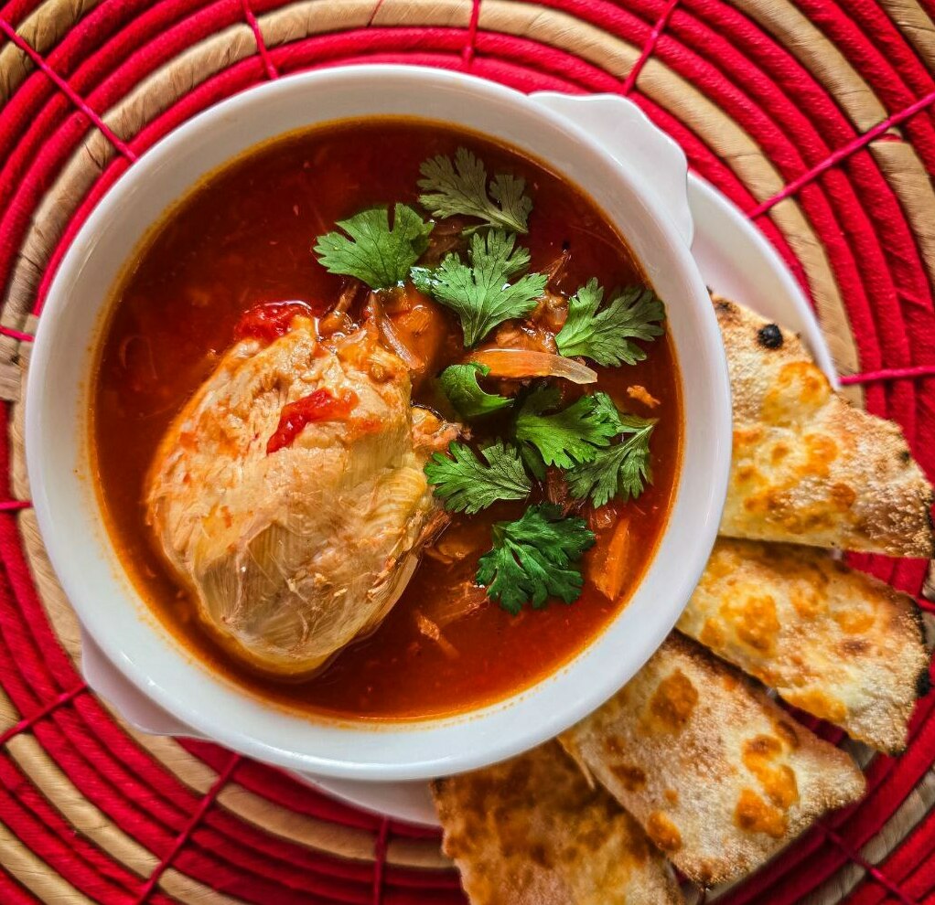 Деревенский суп с цыпленком